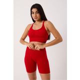 cervus Sally Spor Şort Yüksek Bel Esnek Şekillendirici ve Toparlayıcı Seamless Tayt Kısa Şort