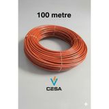 cesaa elektirik 14 mm Elektrik Borusu Helojenfree 14'lük Kangal Boru 6 Atü 100 metre Elektrik Tesisat Borusu Turuncu