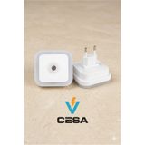 cesaa elektirik CATA ct 9500 beyaz led gece lambası renkli sensörlü gece lambası