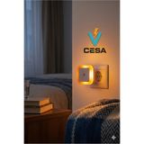 cesaa elektirik CATA ct 9500 turuncu led gece lambası renkli sensörlü gece lambası