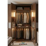 cesaa elektirik Cata Kumru ahşap Kablosuz sensörlü Şarjlı dekoratif LED Duvar Aplik Günışığı mıknatıslı meşale ışık
