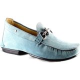 Cesare Paciotti 45051 Blue Süet Klasik Ayakkabı Loafer Tarzı Erkek Ayakkabı