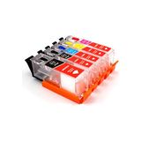 Cescesor Canon PGI-580 CLI-581 Muadil Kolay Dolan Kartuş - 5 Renk - Muadil - Renkli