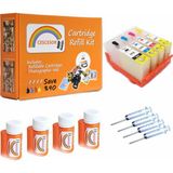 Cescesor Muadil 920 Uyumlu Kartuş Dolum Seti - 4 Renk
