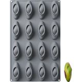 Cesil Silikon Pasta ve Kek Kalıbı- 16 Gözlü Mini Antep Fıstığı 3D