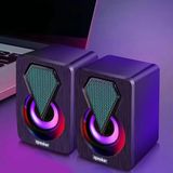 Çeşithane 2.0 USB Mini Hoparlör – 1+1 Stereo PC Speaker, Kablolu Masaüstü Ses Sistemi, Laptop & Bilgisayar Uyumlu, Kompakt Güçlü Ses