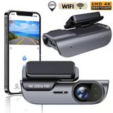 Çeşithane 4K Ultra Hd Akıllı Araç İçi Kamera - Wi-Fi Ve Gps Destekli, 24 Saat Park Monitörlü, Gece Görüşlü Ve Dijital Yol Kayıt Cihazı