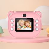 Çeşithane Ayıcık Tasarımlı Çocuk Kamera Bluetooth Hoparlör Mini Fotoğraf Makinesi - Pembe