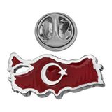 Çeşithane Gümüş Türkiye Haritası Rozet