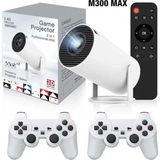 Çeşithane HY300 Max Akıllı Projeksiyon Cihazı 4K Destekli Android Wifi Bluetooth Projektör - Beyaz