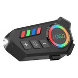 Çeşithane K06 Motosiklet Kask Kulaklığı – Su Geçirmez Bluetooth 5.4, 40 Saat Çalma Süresi, LED Işıklı, Ses Asistanı Destekli Kablosuz Kask Kulaklığı - Siyah