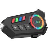 Çeşithane K06 Su Geçirmez Kask Bluetooth Kulaklık Stereo Ses Mikrofonlu Motosiklet Kulaklığı Ses Asistanı Destekli 800mAh Bataryalı LED Işıklı