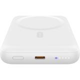 Çeşithane Magsafe Kablosuz Şarj Cihazı – 15W Hızlı Şarj Destekli Wireless Şarj Aleti, Manyetik Telefon Şarj Pedi, Type-C Girişli - Beyaz