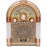 Çeşithane Meier M-68BT Retro Bluetooth Radyo FM AM SW 3 Bant Şarjlı Taşınabilir Hoparlör USB TF Kart Destekli Nostaljik Müzik Kutusu
