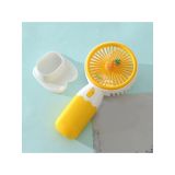 Çeşithane Meyve Figürlü Şarjlı El & Masaüstü Vantilatör – USB Mini Fan, 3 Kademeli Hız, Taşınabilir Sevimli Soğutucu, Telefon Standlı Kompakt Fan (Ev, Ofis, Seyahat) (Sarı)