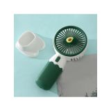 Çeşithane Meyve Figürlü Şarjlı El & Masaüstü Vantilatör – USB Mini Fan, 3 Kademeli Hız, Taşınabilir Sevimli Soğutucu, Telefon Standlı Kompakt Fan (Ev, Ofis, Seyahat) (Yeşil)