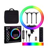 Çeşithane MJ18 18 İnç RGB Ring Light – Tripodlu Profesyonel LED Çekim Işığı, Uzaktan Kumandalı Yayın Lambası, TikTok YouTube Selfie Işığı