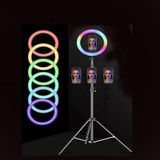 Çeşithane MJ33 13 İnç RGB Ring Light – Tripodlu LED Çekim Işığı, TikTok YouTube Yayın Lambası, Selfie & Makyaj Işığı, USB Kontrollü Halka Işık