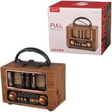 Çeşithane Nostaljik Retro Bluetooth Radyo 3 Bant FM AM SW Destekli Vintage Tasarım Kablosuz Hoparlör USB TF Kart Girişli Dekoratif Radyo