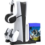 Çeşithane Ps5 Oyun Disk Standı CD Saklama Kutusu Oyun Organizer Raf - Siyah