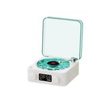 Çeşithane Retro Bluetooth Hoparlör – Beyaz Gürültü Uyku Yardımı, Taşınabilir Kablosuz Subwoofer, Led Işıklı Vinil Plak Tarzı Bilgisayar Hoparlörü