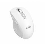 Çeşithane XKIN Kablosuz Sessiz Mouse – Bluetooth + 2.4G Çoklu Cihaz Destekli Şarjlı Wireless Mouse (Beyaz)