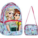 Çeşitli Little Princess Mavi İlkokul Sırt Çantası + Beslenme Çantası (2312)
