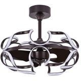 Çeşme DC Motor Kahverengi - 56 Cm. LED Aydınlatmalı Tavan Vantilatörü