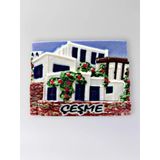 Çeşme Polyester Kabartmalı Magnet 7,5 X 5,5 Cm Dekoratif Hediyelik Buzdolabı Süsü (Kod:1645)