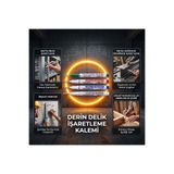 CESOYUNCAK (4 ADET) Marangoz, Demir Doğrama, İnşaat ve Tamir İşleri İçin Derin Konum İşaretleme Kalemi