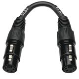 CESS-245-4i Dengeli 4-Pin XLR Dişiden Dişiye, Kulaklık Ses Bağlantısı/Cinsiyet Değiştirme Kablosu, Tek (4 inç)