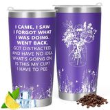 Cessfle Noel Gag Hediyeleri, I Came I Saw I Unuttum Tumbler, Kadınlar için Komik Bardak Gag Hediyeleri, 20oz Yaşlı Vatandaş Bardak Hediyeleri, Büyükanne için Komik Noel Hediyeleri, Kadınlar için Yaşlı