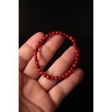 CessNova Sertifikalı %100 Orijinal Mercan 4 Mm Bileklik