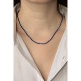 CessNova Sertifikalı AAA Kalite 2mm Lapis Lazuli Kolye Faset Kesim