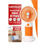 Cestello Dondurma Figürlü Tasarım 3 Kademeli Sessiz Mini El Masa Fan Vantilatör Turbo Üfleme Taşınabilir Fan