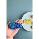 CESTOPİENO Avrupa Kıtası Kurabiye Kalıbı, Mavi, 5x9 cm