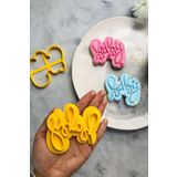Cestopieno Baby Yazılı Hamur Şekillendirici/kurabiye Kalıbı/şeker Hamuru/seramik/oyun/polimer/bebek Temalı