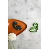 CESTOPİENO Dinozor Kurabiye Kalıbı, Yeşil, Plastik