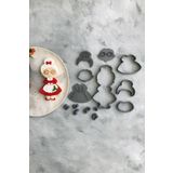 Cestopieno Noel Anne Seti Hamur Şekillendirici/Kurabiye Kalıbı/Seramik Kalıbı/Polimer Kil Kalıbı