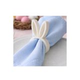 CESTOPİENO Peçete Halkası 5x8 cm Biyoplastik Beyaz