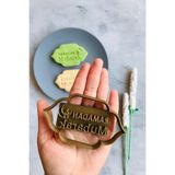 CESTOPİENO Ramadan Mubarak Yazılı Kurabiye Kalıbı, 6x11 cm, Biyoplastik