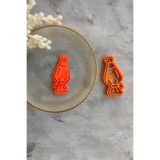 CESTOPİENO Sıkma Torbası Hamur Şekillendirici, Kurabiye, Seramik, Polimer Kil, Oyun Hamuru, 6x10 cm, Turuncu