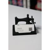 CESTOPİENO Terzi Kartvizitlik Dikiş Makinası Şeklinde Kart Düzenleyici 6x11 cm