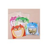 ÇET PACK 50 ADET CANAVAR DESENLİ RENKLİ ŞEKER KURABİYE POŞETİ BABY SHOWER DOĞUM GÜNÜ HEDİYE JELATİNİ 10X7