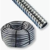 Çet-San 50 Metre 18LIK Çelik Spiral Boru 18MM Çelik Spiral Elektrik Borusu Dış Mekan Kullanıma Uygun - 200 Metre