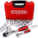 Ceta C20-35PH4 35 Parça 4-32 mm 1/4+1/2 Plastik Kutulu Lokma Takımı
