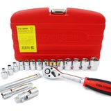 Ceta Form 6 - 22 mm 3/8” Lokma Takımı C10-18PH4 (Plastik Kutu)