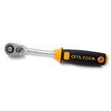Ceta Form C01-11 1/4” Düğmeli Cırcır Kolu (kompakt Kafa) Renksiz