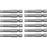 Ceta Form CB/1940 Çelik Bits Alyan Uç Seti 4mm x 50MM 12'li Paket - Gri