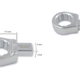 Ceta Form D02E-RE0919 19 mm Yıldız 9X12 mm Tork Anahtar Ucu